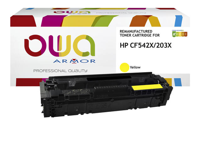 Tonercartridge OWA HP CF542X geel