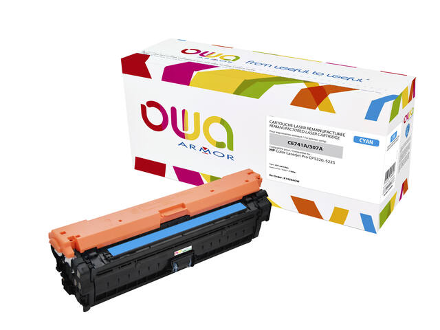 Tonercartridge OWA HP CE741A blauw