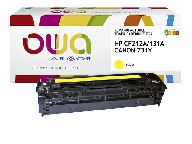 Tonercartridge OWA HP CF212A geel