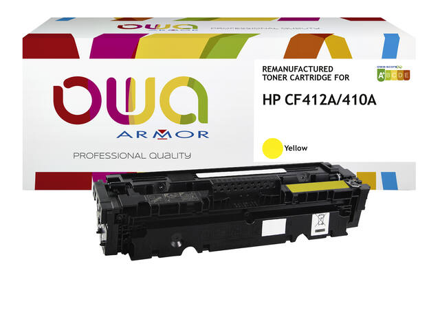 Tonercartridge OWA HP CF412A geel