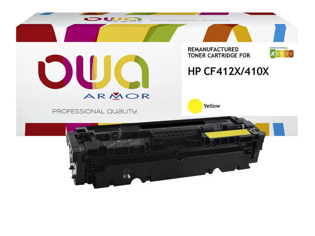 Tonercartridge OWA HP CF412X geel