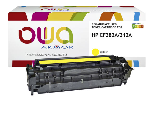 Tonercartridge OWA HP CF382A geel