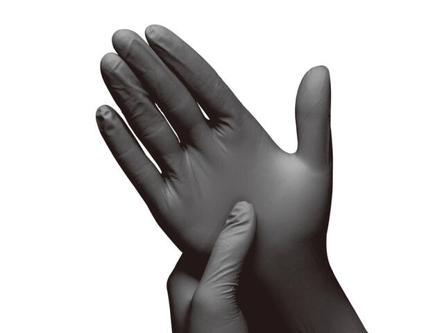 Handschoen Hynex nitril L 100st zwart