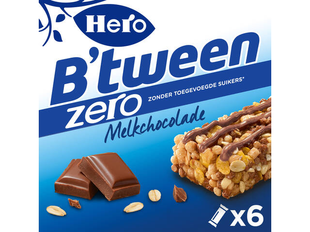 Tussendoortje Hero B tween melkchocolade zero