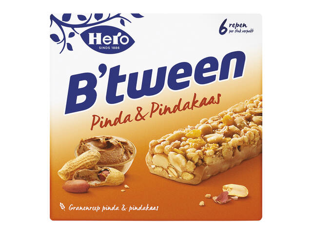 Tussendoortje Hero B tween pinda pindakaas 6pack
