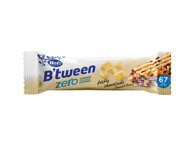 Tussendoortje Hero B tween witte chocolade zero
