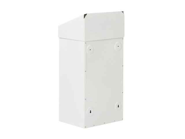 Afvalbak Vepa Bins met pushdeksel 50 liter wit