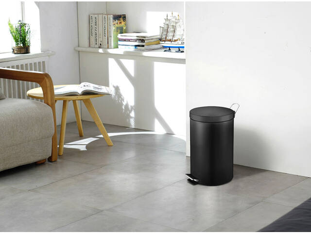 Pedaalemmer Vepa Bins 12 liter zwart