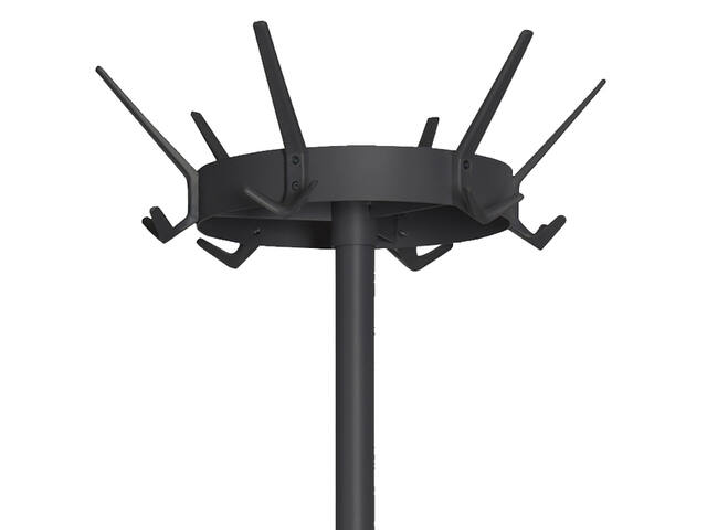 Kapstok Vepa Bins Crown 18 haken staand zwart