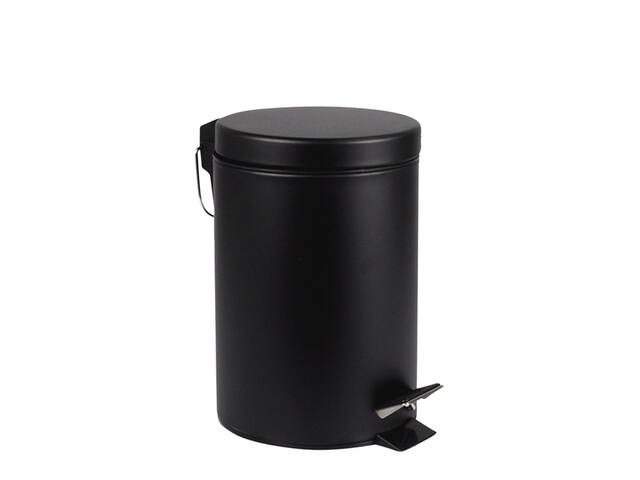 Pedaalemmer BRASQ 12 liter zwart