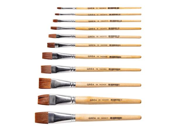 Kwast Qrea synthetisch set a 11 breedtes