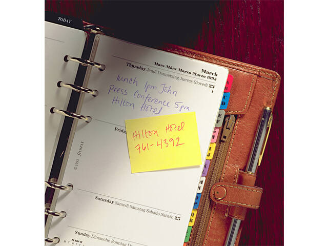 Memoblok 3M Post-it 636 76x76mm kubus geel