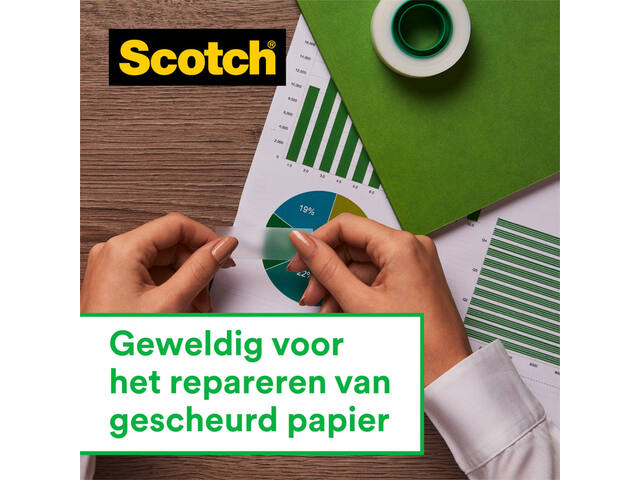 Plakband Scotch Magic 810 19mmx10m onzichtbaar