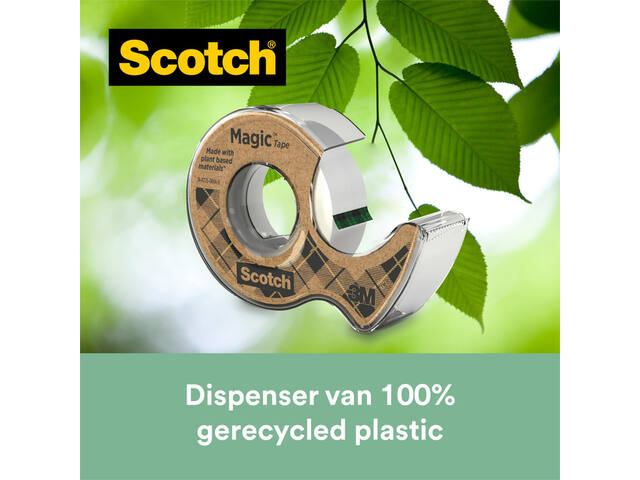 Plakband Scotch Magic 919 19mmx20m + afroller