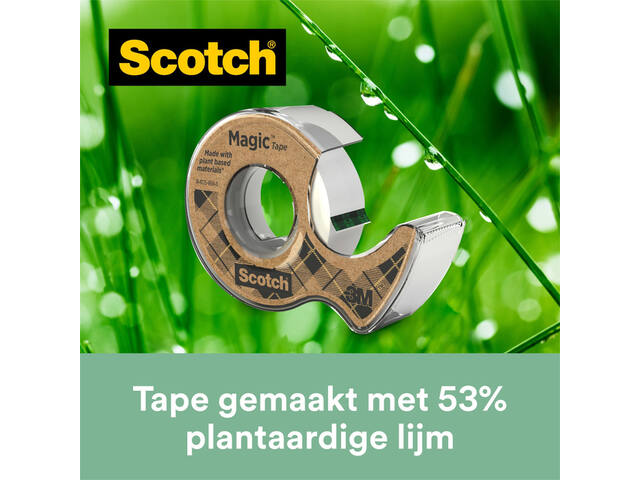 Plakband Scotch Magic 919 19mmx20m + afroller