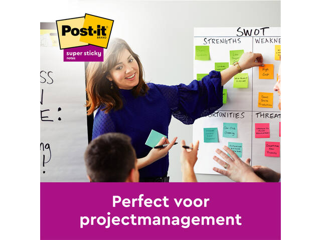 Memoblok 3M Post-it Z-Note R330 SS 76x76mm assorti