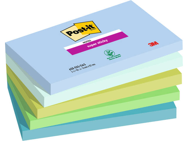 Memoblok 3M Post-it 655 76mmx127mm SS Oasis