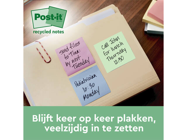 Memoblok 3M Post-it Z-Note R330 76x76mm recycle