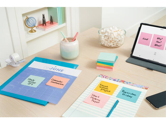 Memoblok 3M Post-it 654 76x76mm Beachside Colour