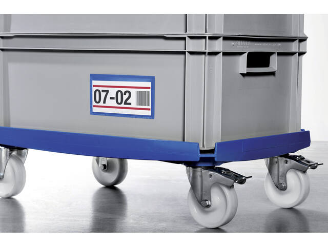 Documenthoes Durable zelfklevend 150x67mm blauw
