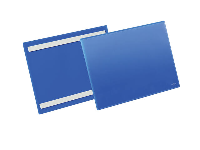 Documenthoes Durable zelfklevend A4 liggend blauw