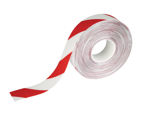 Vloermarkeringstape DURALINE 50mmx30m rood wit