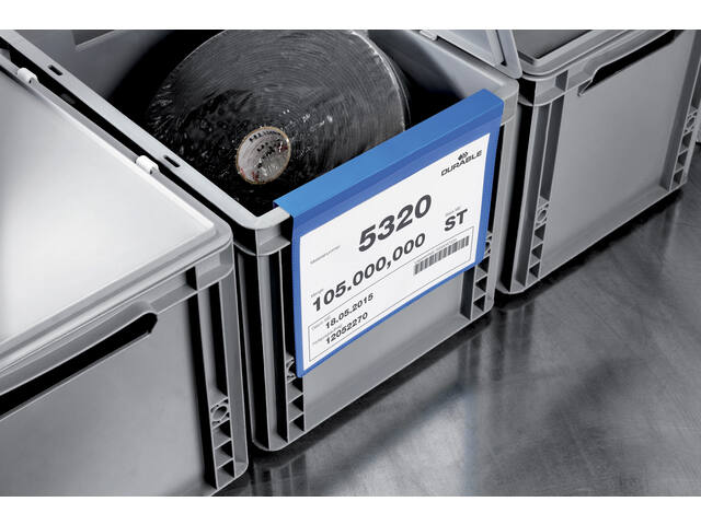 Documenthoes Durable met vouw A5 liggend blauw