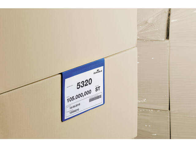 Documenthoes Durable met vouw A5 liggend blauw