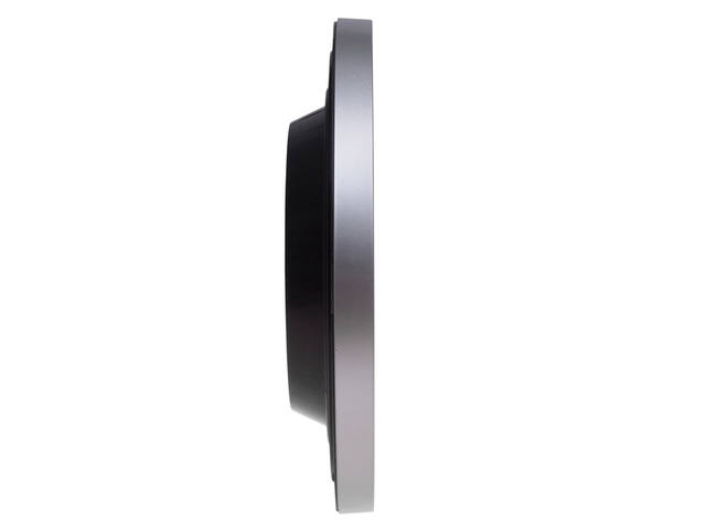 Wandklok MAUL Step Quartz O30x5cm kunstst zil/wit