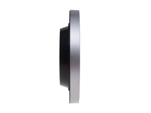 Wandklok MAUL Run RC O25x5cm kunststof zilver/wit