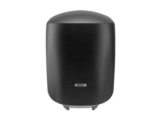Poetspapierdispenser Katrin medium zwart