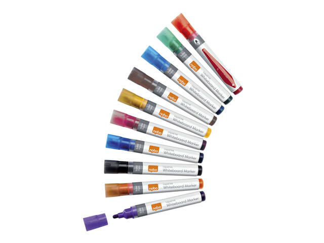 Whiteboardmarker Nobo Liquid rond ass 3mm