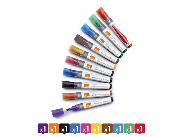 Whiteboardmarker Nobo Liquid rond ass 3mm