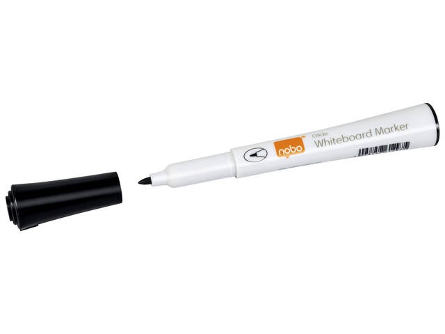 Whiteboardmarker Nobo Glide fijn 1mm zwart