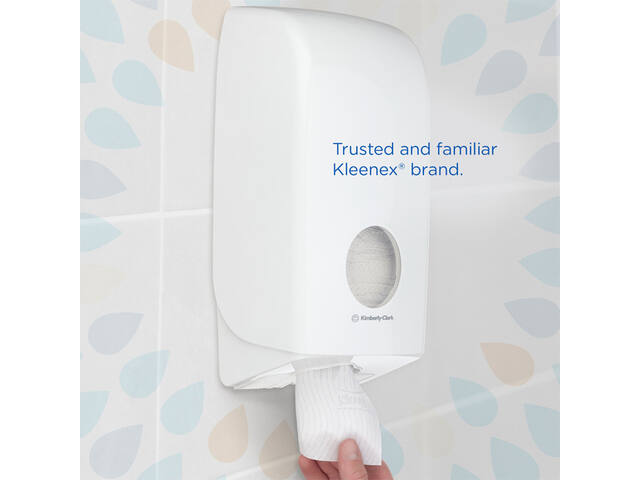Toiletpapier Kleenex gevouwen 2laags 110x186mm wit