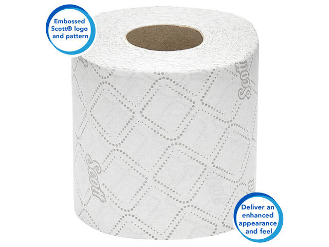 Toiletpapier Scott Essential 2laags 350 vel wit