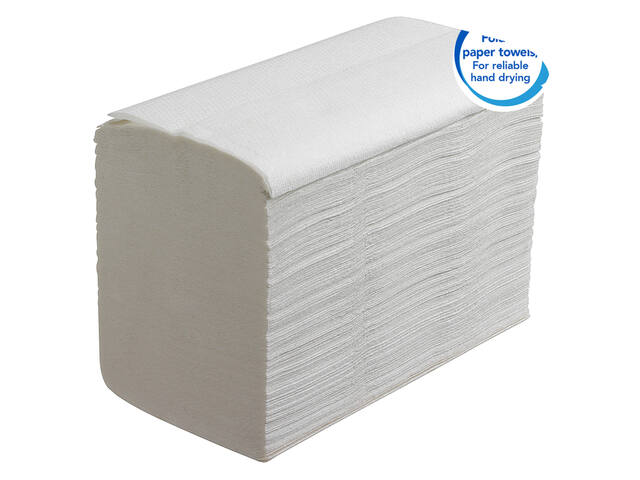 Handdoek Scott Essential 1laags 200x318mm wit