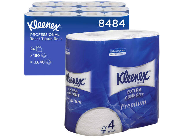 Toiletpapier Kleenex 4laags 160 vel wit