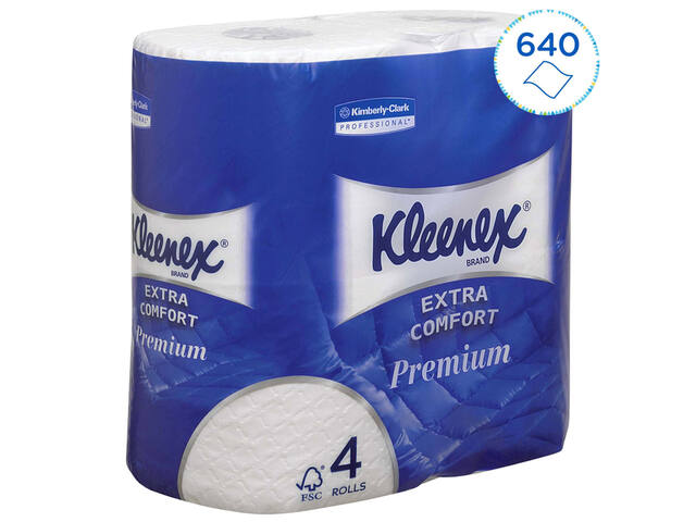 Toiletpapier Kleenex 4laags 160 vel wit
