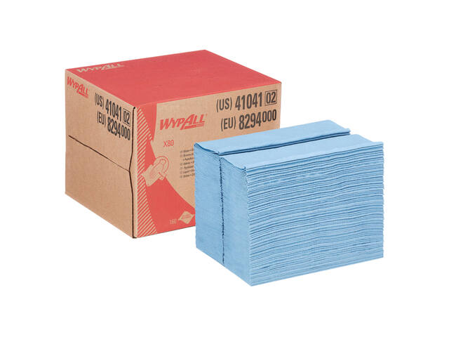 Reinigingsdoek WypAll X80 PowerClean blauw 8294