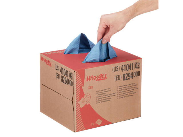 Reinigingsdoek WypAll X80 PowerClean blauw 8294