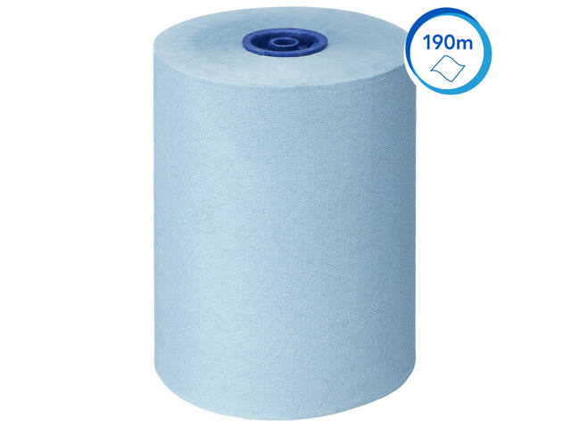 Handdoekrol Scott Slimroll 1laags 190m blauw