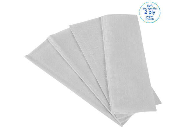 Handdoek Kleenex Ultra 2laags 215x318mm wit 6778