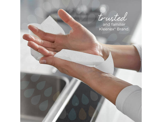 Handdoek Kleenex Ultra 2laags 215x318mm wit 6778