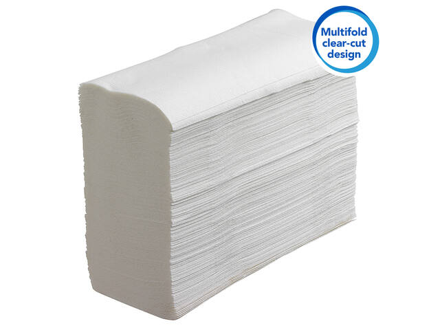 Handdoek Scott 1laags 203x240mm wit