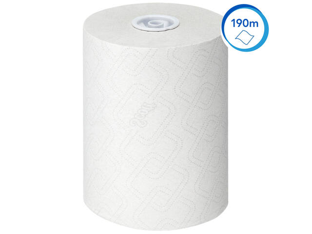 Handdoekrol Scott Slimroll 1laags 190m wit 6695