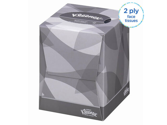 Facial tissues Kleenex kubus 2laags 88 vel wit
