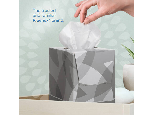 Facial tissues Kleenex kubus 2laags 88 vel wit