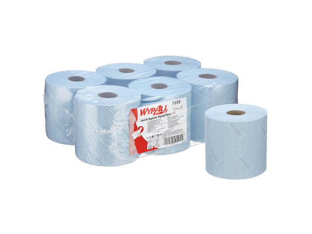 Poetspapier WypAll L10 GeneralClean blauw 7255