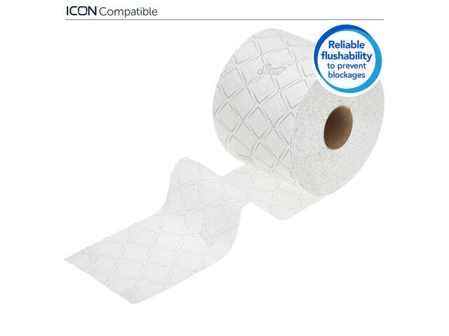 Toiletpapier Scott Essential 2laags 600 vel wit